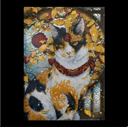 The seller's photo of Kenzo the bakeneko